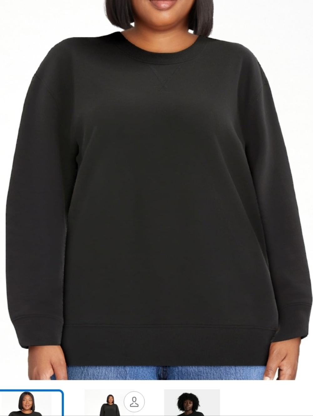 Time and Tru Women's and Women's Plus Crewneck Sweatshirt with Long Sleeves NWT